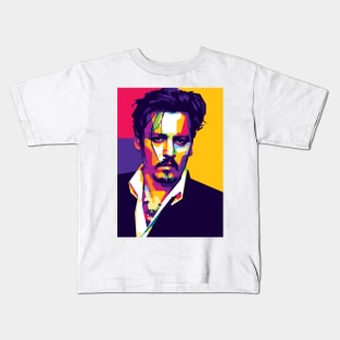 Johnny Depp WPAP Kids T-Shirt